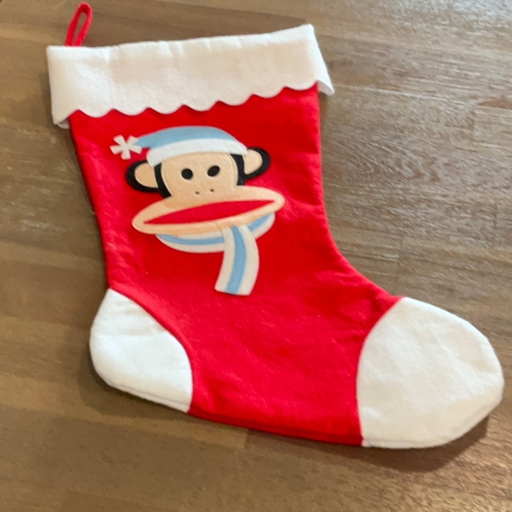 Paul Frank Red and White Holiday Stocking